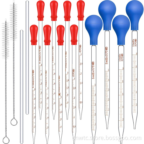 High Boro3.3 Glass Measuring Pipette with Graduation from 0.1mm to 50mm: Laboratory Consumables for Precise Volume Measurement
